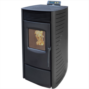 Estufa de pellets Nemaxx P9 acero negro con mando a distancia - 11kW modo EC