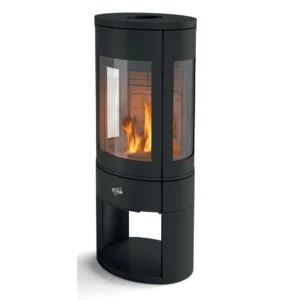 Estufa de leña estanca ROSNAY - 7 kW Negro