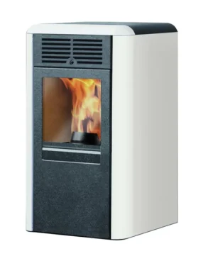 Estufa de pellets canalizable INNOFIRE Chip Plus 8 kW blanco