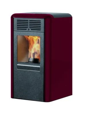 Estufa de pellets canalizable INNOFIRE Chip Plus 8 kW rojo