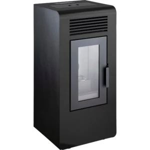 Estufa de pellet QLIMA Eco 1700 negra de 6.7 kw
