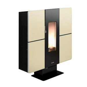 Estufa de pellet FREEPOINT SMALL beige de 9 kw