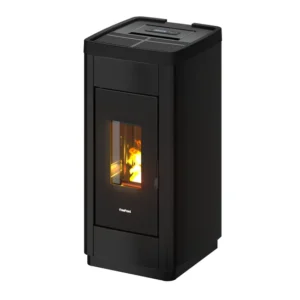 Estufa de pellet Life con Wifi negra de 9kW