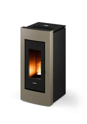 Estufa de pellet canalizable FREEPOINT Go 10.5 kW bronce