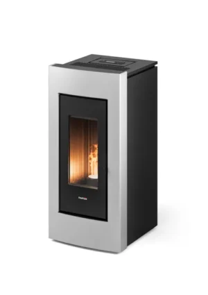 Estufa de pellet canalizable FREEPOINT Go 10.5 kW blanca