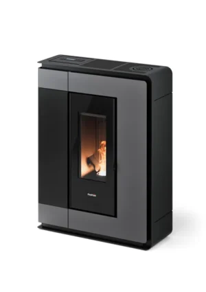 Estufa de pellet canalizable FREEPOINT Arco 8.5 kW titanio