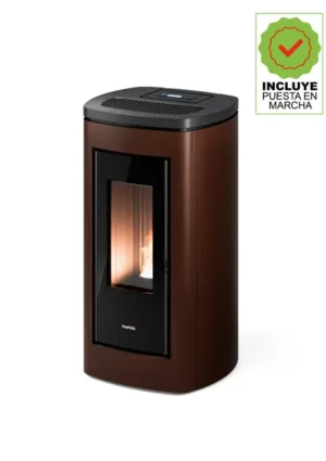 Estufa de pellet canalizable FREEPOINT Eclipse 10.5 kW moka