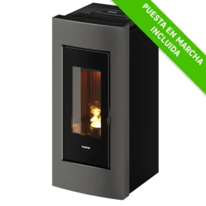 Estufa de pellet canalizable FREEPOINT Go 10.5 kW titanio
