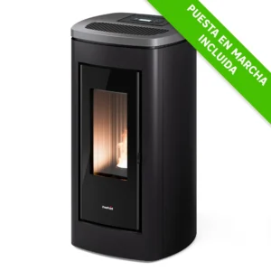 Estufa de pellet canalizable FREEPOINT Eclipse 10.5 kW antracita