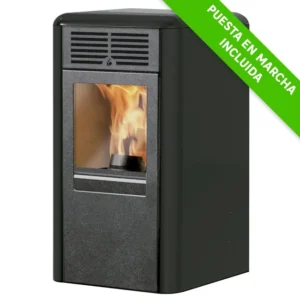 Estufa de pellets canalizable INNOFIRE Chip Plus 8 kW gris