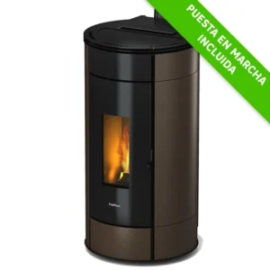 Estufa de pellet FREEPOINT Globe 10,5 kW mokka