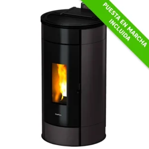 Estufa de pellet FREEPOINT Globe Antracita 10,5 kw gris
