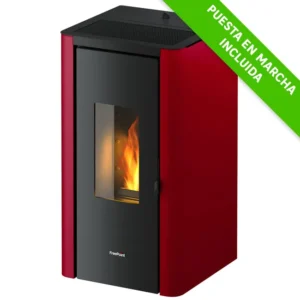 Estufa de pellet FREEPOINT Índigo 7 kW burdeos