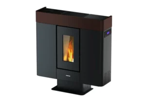 Estufa de pellets canalizable FREEPOINT Moon WiFi 10kW moka