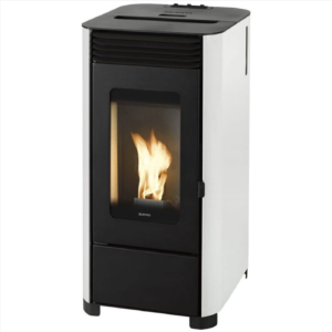 Estufa de pellets de leña 7,5kw Supra - leon 7 control de acceso blanco