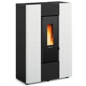 Estufa de pellets Marilena Plus blanca - electrónica 8 kW