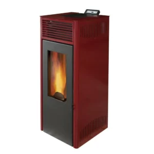 Estufa de pellets modular INVICTA Nola 7 kW - Rojo