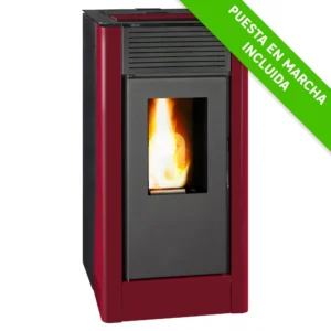 Hidroestufa de pellets TJ Velika 18 kW rojo