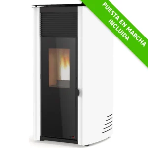 Hidroestufa de pellets REDPOD First Advance 13 kW blanca