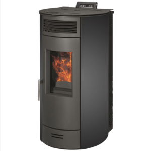 Estufa de pellets Air Flavia 13 kW Sannover Negro + Kit de Conexión de Humo