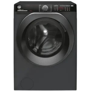 Lavadora ojo de buey HOOVER H-WASH 500 HWP48AMBCR/1-S - 8 kg - Inducción - 1400 rpm - Clase A - conectada - vapor - Antracita