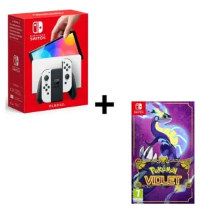 Consola Nintendo Switch (Modelo OLED) + Pokémon Púrpura - Juego Nintendo Switch