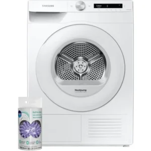 SAMSUNG Secador frontal Condensación 8kg Tambor 115L Digital Inverter 64 motor Blanco