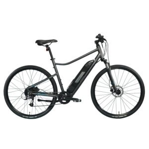 BICICLETA DE MONTAÑA ELÉCTRICA RIVERSIDE 500 E GRIS