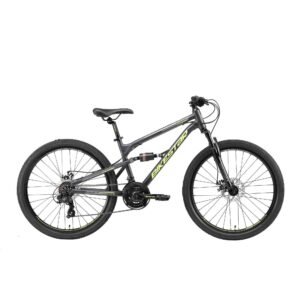Bicicleta de montaña aluminio doble suspensión 27.5″ – Cross Country Negro