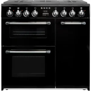 SMEG BU93BL Cocina Gama Mixta Negra