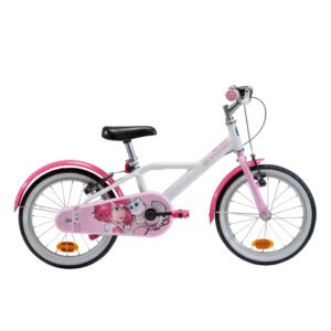 BICICLETA 16 PULGADAS 4-6 AÑOS 500 DOCTOGIRL Blanco/Rosa
