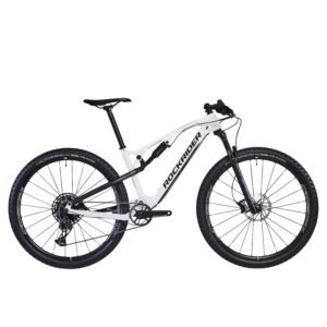 Bicicleta de montaña cross country XC 900 S Cuadro de carbono y aluminio blanco
