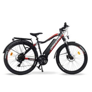 BICICLETA MTB ELÉCTRICA DAKOTA FE, 250W, 840Wh, FULL EQUIPMENT Rojo/Negro
