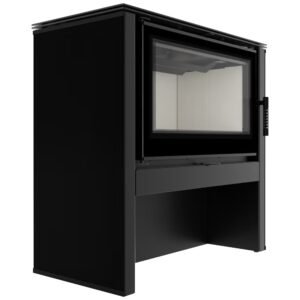 Estufa de leña JUNO 12 kW panel negro