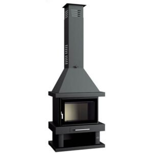 Chimenea de Leña Frontal C-200 K Cristal Serigrafiado 13,8 kW
