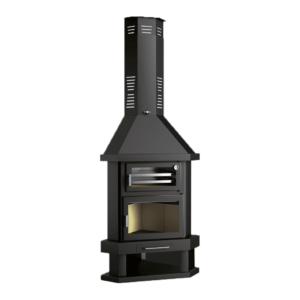 Chimenea de leña rincón con horno C-300 RH 10,9 kW