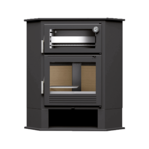 Estufa de leña rincón con horno CH-8 R 9,5 kW