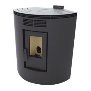 Estufa Pellets Aire Rinconera BP-100R 9,8 kW Negro