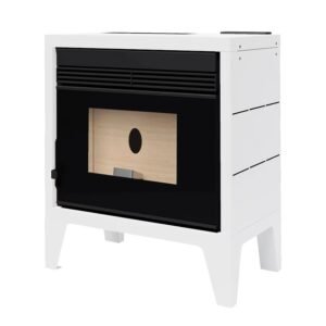 Estufa de Pellets Aire Frontal BP-170K 11,5 kW Blanco
