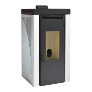 Estufa de Pellets Aire Frontal BP-200 12 kW Blanco