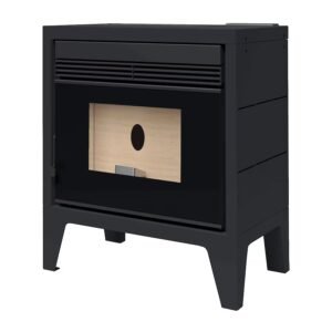 Estufa de Pellets Aire Frontal BP-170K 11,5 kW Negro